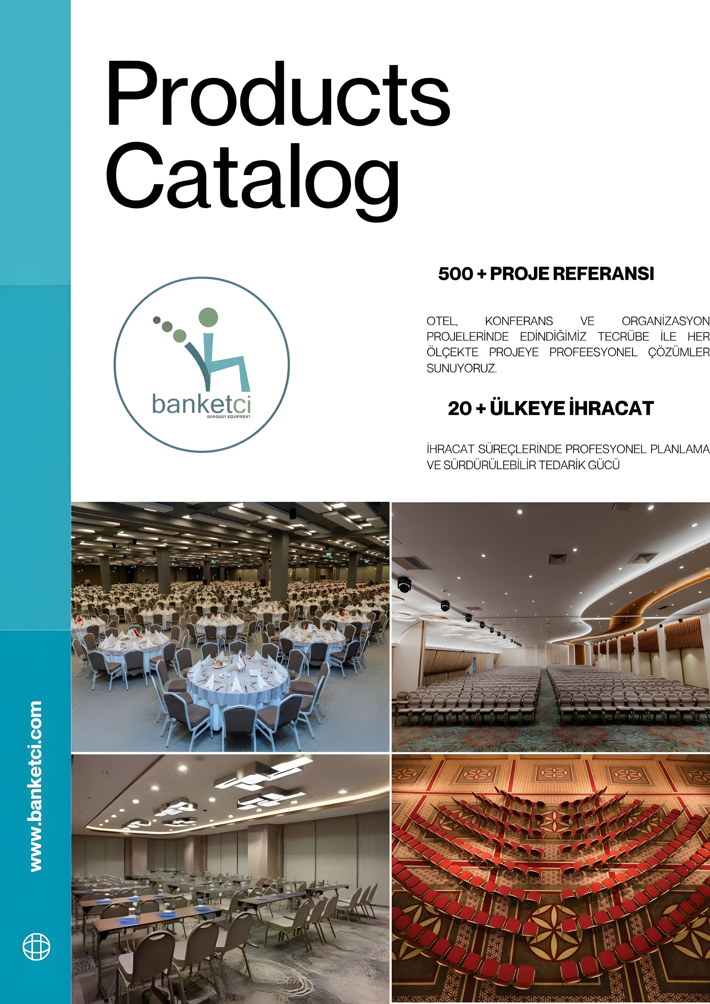 Banketçi Products Catalog — 500+ proje referansı, 20+ ülkeye ihracat