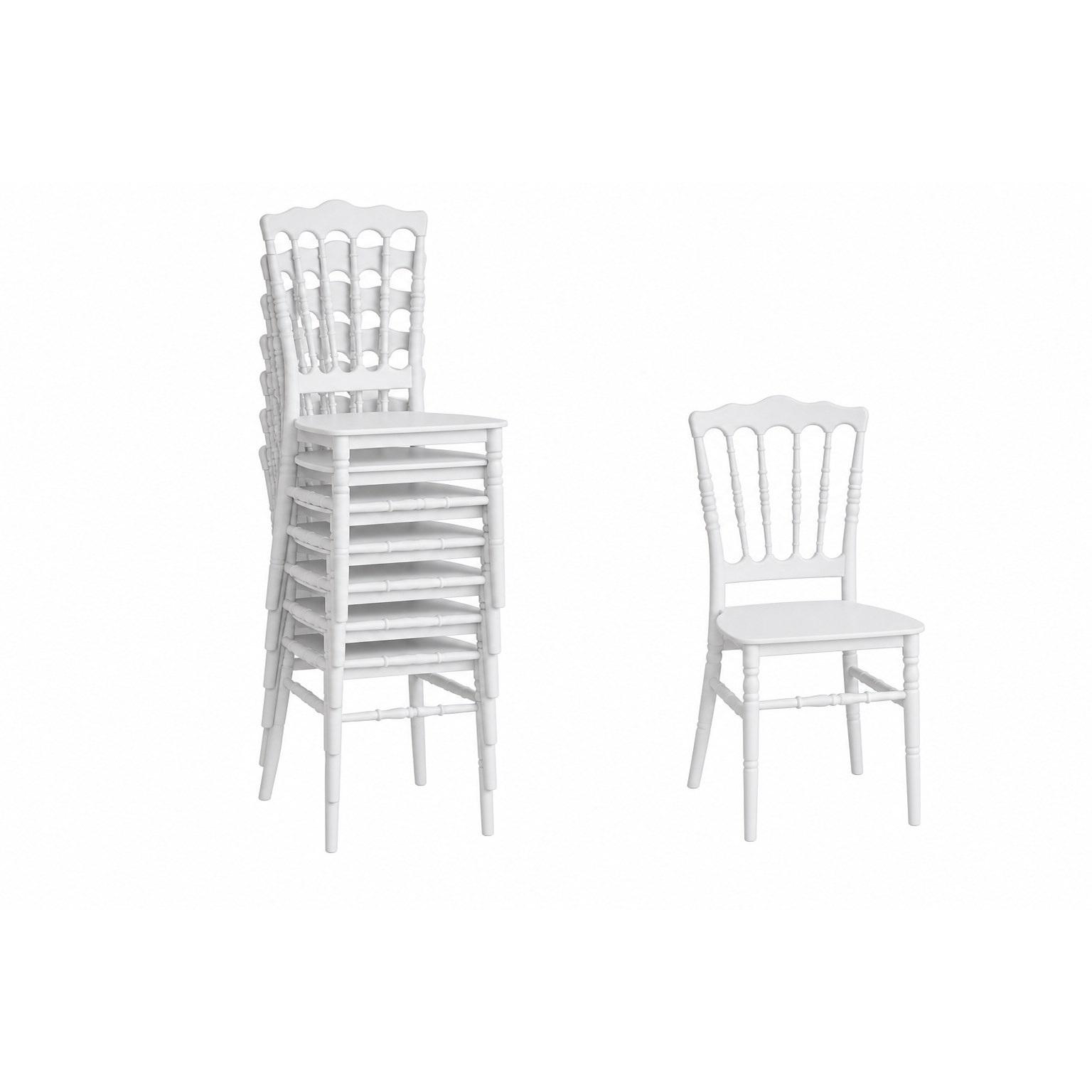 NAPOLEON plastic chair, Plastic Injection Chairs – Banketçi Mobilya | for hotels, weddings & congresses — view 3